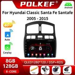 Android dla Hyundai Classic Santa Fe Santafe 2005-2015 Radio samochodowe multimedialny odtwarzacz wideo GPS 4G Carplay DSP 2 din jednostka główna DVD