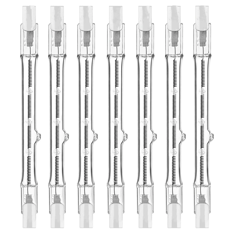 

Галогенные лампы M11K-R7s, 7 упаковок ламп R7s, галогенные лампы 118 мм с регулируемой яркостью, 230 В, вольфрамовая линейная лампочка