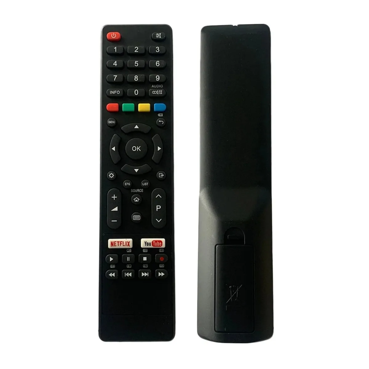 Replace Remote Control Compatible for Polaroid PL55UHDNF Television LED Smart 4K Tv