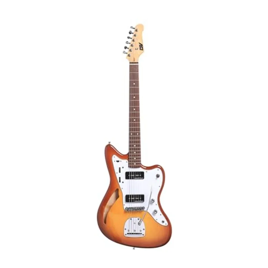 Guitarra Eléctrica IJG-200 TSB Strat de Cuerpo Sólido, Color Tobacco Sunburst