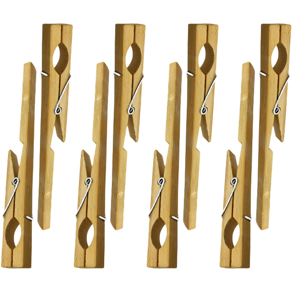 

8 Pcs Test Tube Clamp Bamboo Clip Fixing Clips Tubes Clamps Experiment Equipment Glass