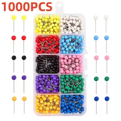 1000pcs/lot Pearl light locating pins 10 Color DIY patchwork sewing pins positioning needle garment accessory