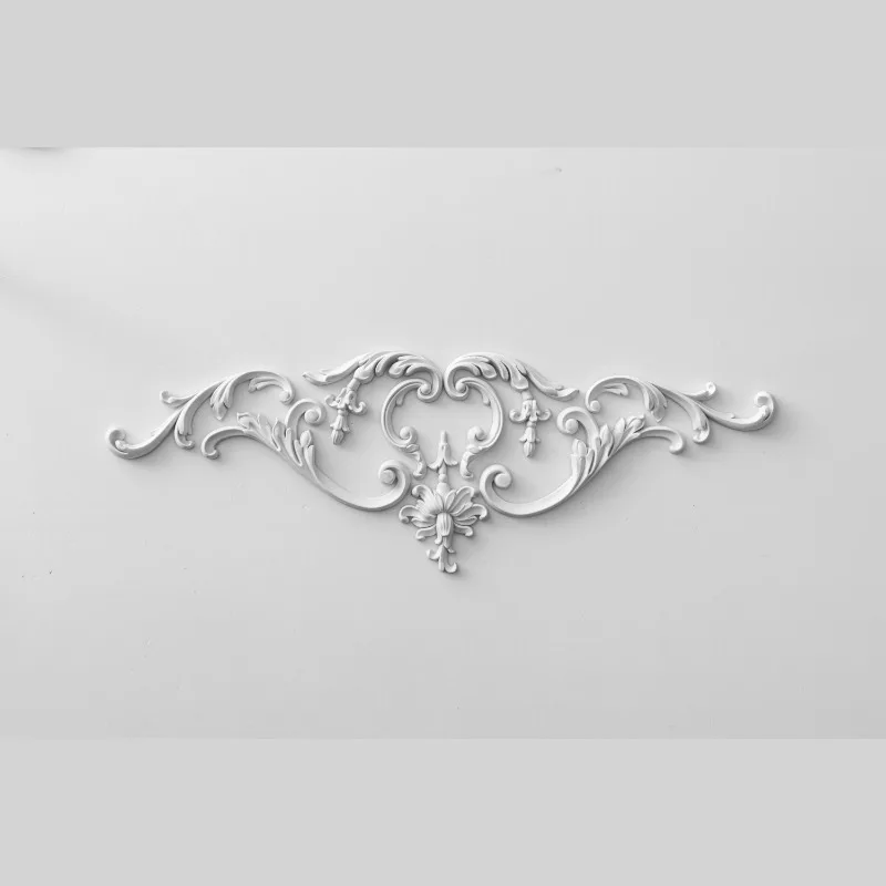 JMZ33  PU Furniture Decorative Corner Flowers PU Decorative Moldings for House Decor Factory Price Factory Direct Selling