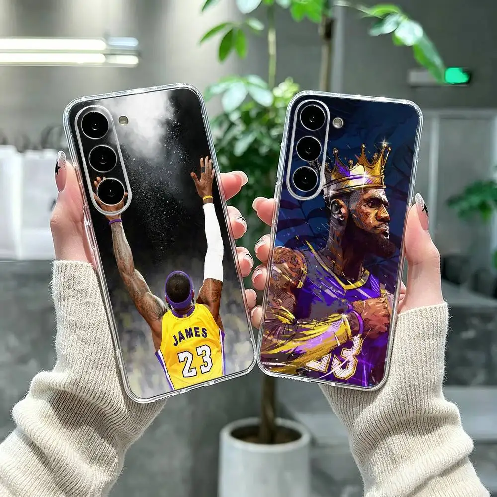 The King L-LeBron James Clear Phone Case for Samsung A71, A70, A52, A51, A40, A30, A20