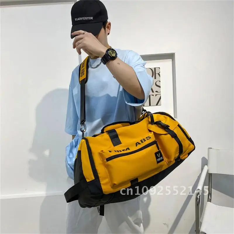 Large Capacity Backpack Handbag Luggage Gym Fitness Travel Women's Tote Men Bag Sports Suitcases Big Shoulder For Shoes Duffle