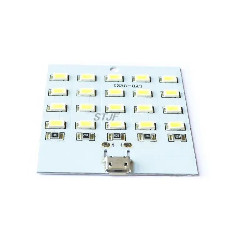 1PCS high quality 5730 smd 5V 430mA~470mA White Mirco Usb 5730 LED lighting panel USB mobile light Emergency light night light