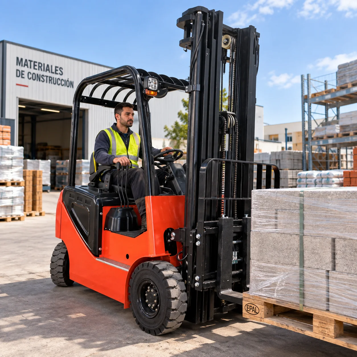 2T Forklift Small Industrial Lift Truck for Warehouse Pallet Transport Goods Handling Factory and Logistics Operations