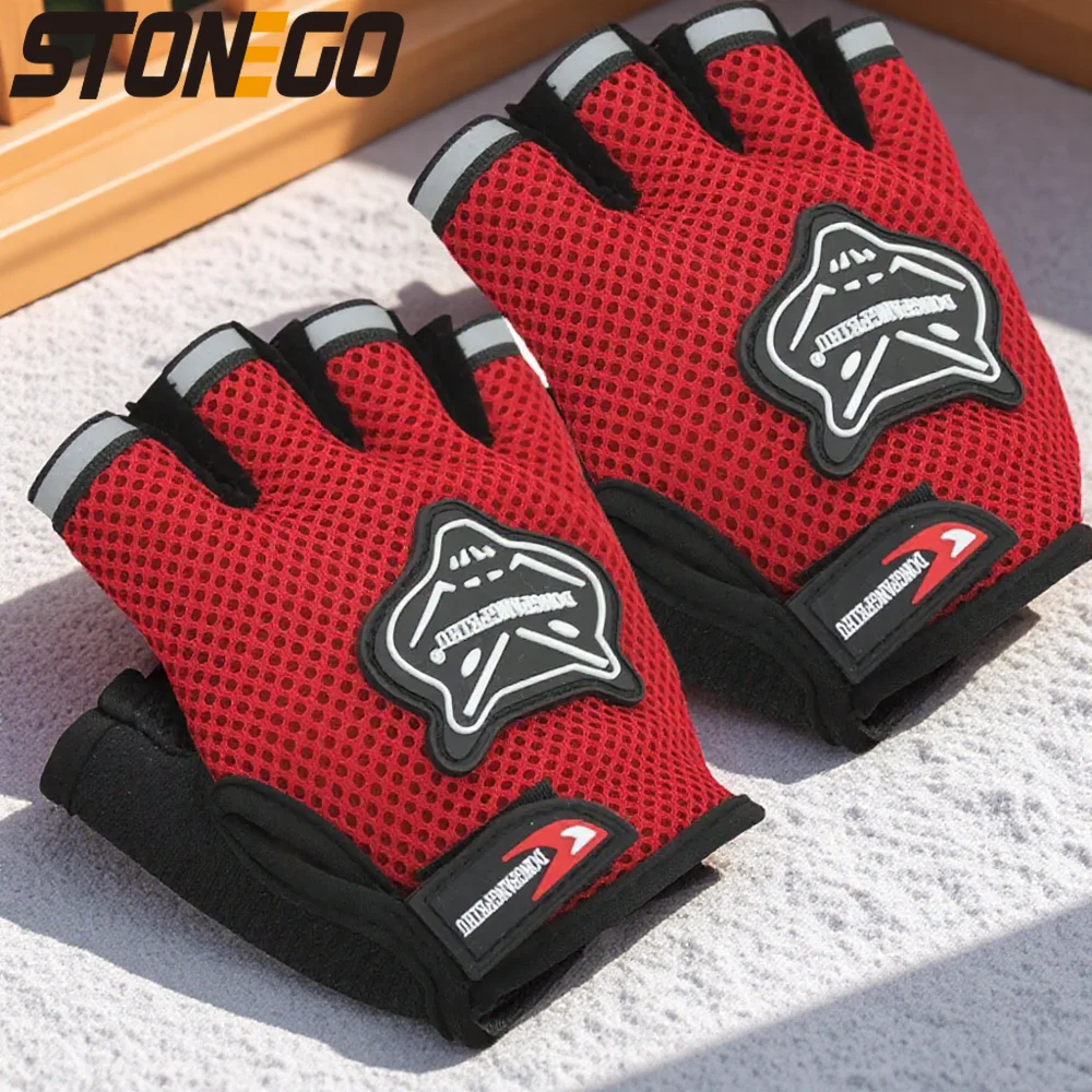 Fingerless Cycling Gloves Comfortable Durable Half Finger Bike Riding Gloves Non-Slip Bicycle Hand Protector for Men Women