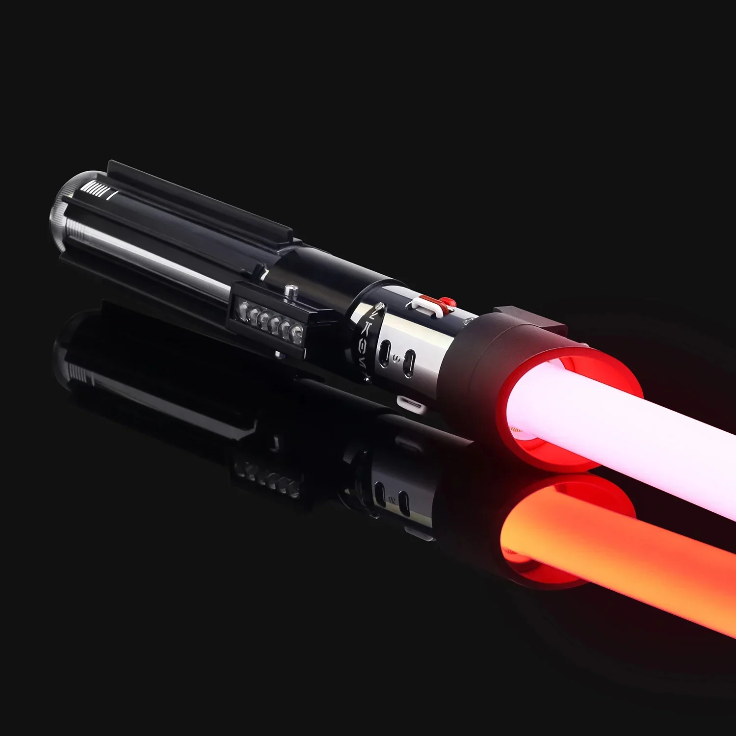 TXQSABER Darth Vader RGB Pixel heavy dueling laser sword Smooth Swing Metal Handle lightsaber Cosplay 12 Colors foc dueling