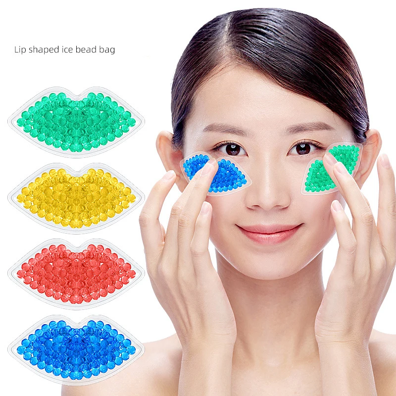 Gel Eye Bag Patch Reusable Gel Eye Ice Pack Hot Cold Eye Patches Reusable Gel Eye Cooler Heater Patches Relieves Puffiness