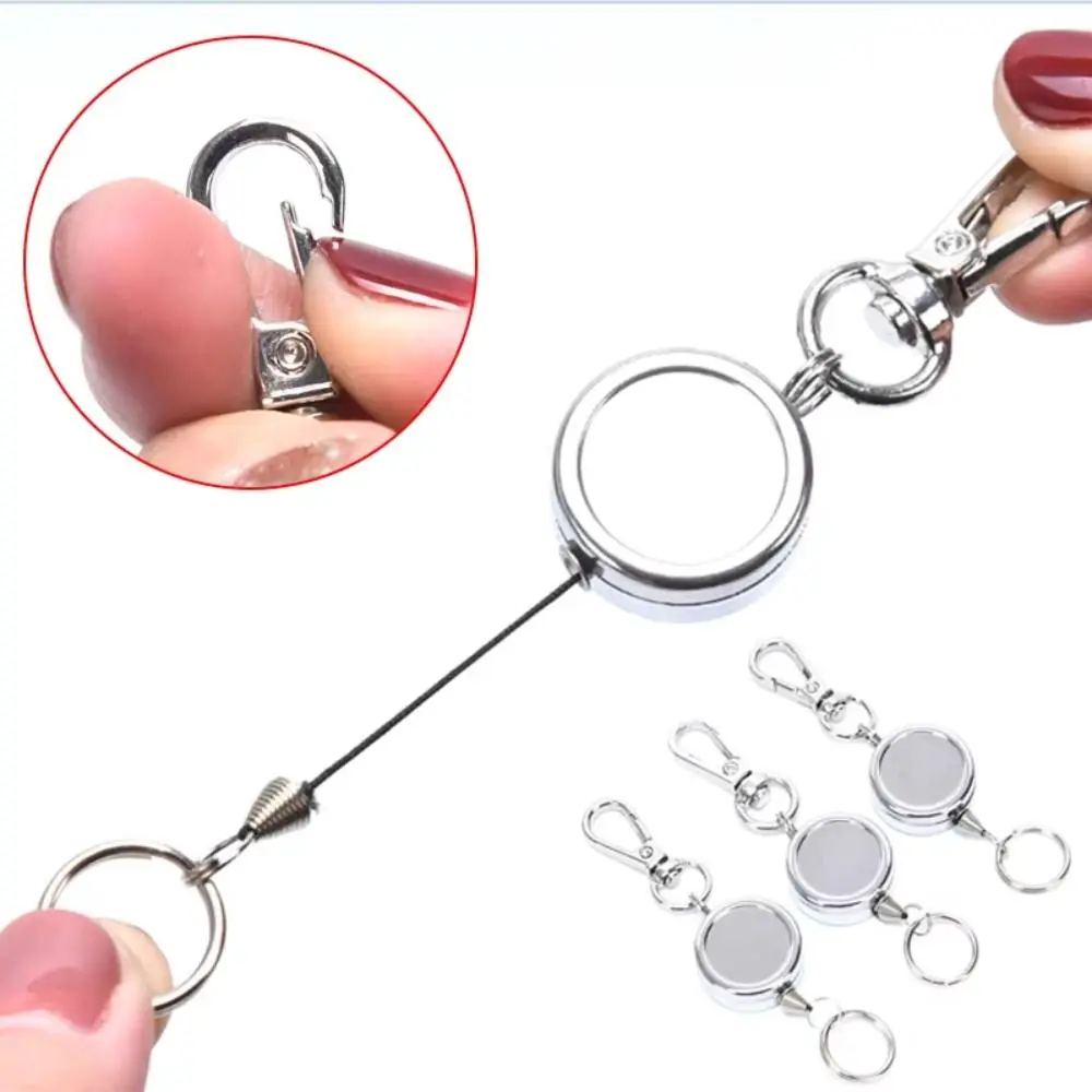 Durable Rebound Hunting Keychain Easy to Carry Plastic Retractable Pull Keychain Hunting Tools For Capturing Chickens And Ducks