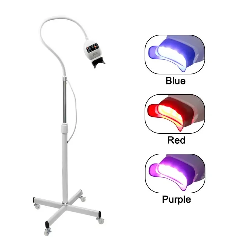 

GREATLH Dental Teeth Whitening Instrument Blue Red Purple Cold Light Tooth Bleaching Lamp Dentistry instrument