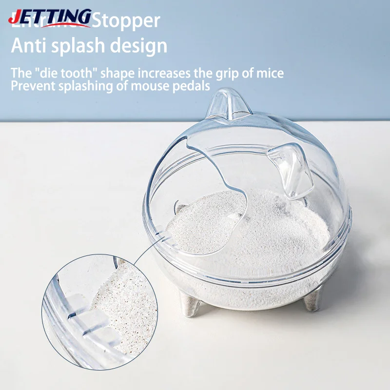 1pcs Hamster Transparent Bathroom Small Pet Sand Bath Cage Large Capacity Prevent Splash Bathing Shower Room Accessories