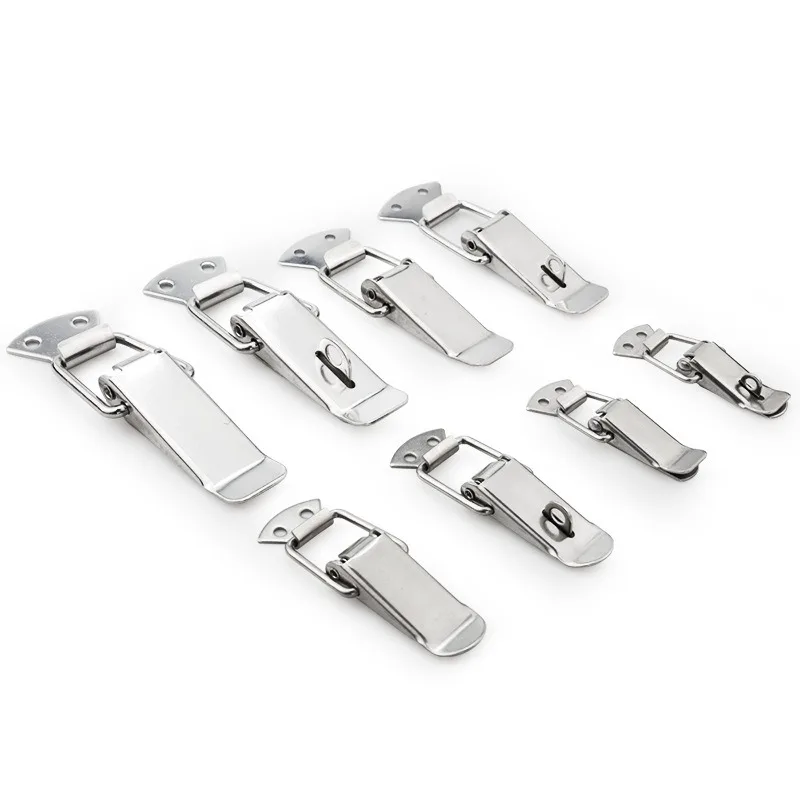 Stainless steel spring buckle, hardware accessories, toolbox lock
