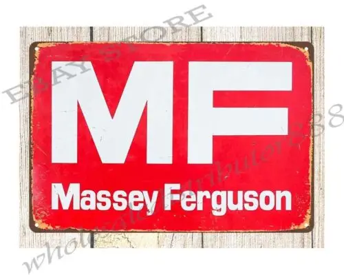 MASSEY-FERGUSON tractor farm equipment metal tin sign garage wall art