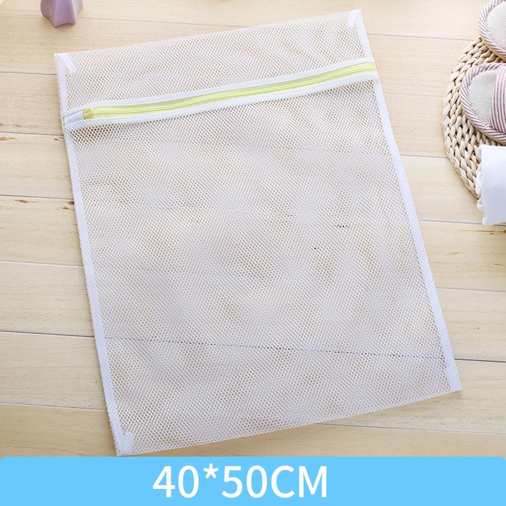 

3pcs Laundry Bag Mesh Set White For Shirts Trousers Coats Delicates Wash Bag Travel Organizer Washing Garment Protection