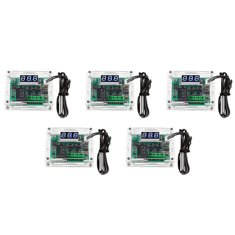 GTBL 5X W1209 DC 12V Digital Temperature Controller Board -50-110°C Electronic Temperature Temp Control Module Switch