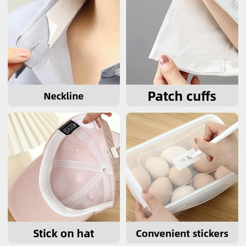 Disposable Invisible Sweat Pads for Men Shirt Collar Cuffs Multi Functional Anti Sweat Anti Dirt Anti Friction Shirt Accessories