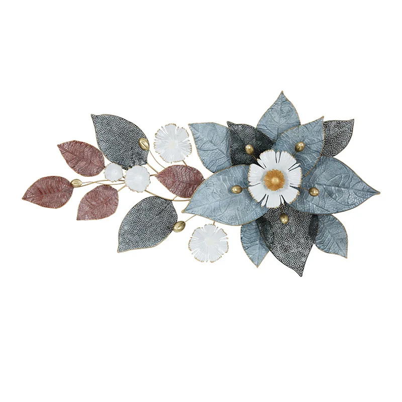 

Dining Room Three-dimensional Iron Art Flower Wall Decoration Warm Sofa Background Wall Hangings