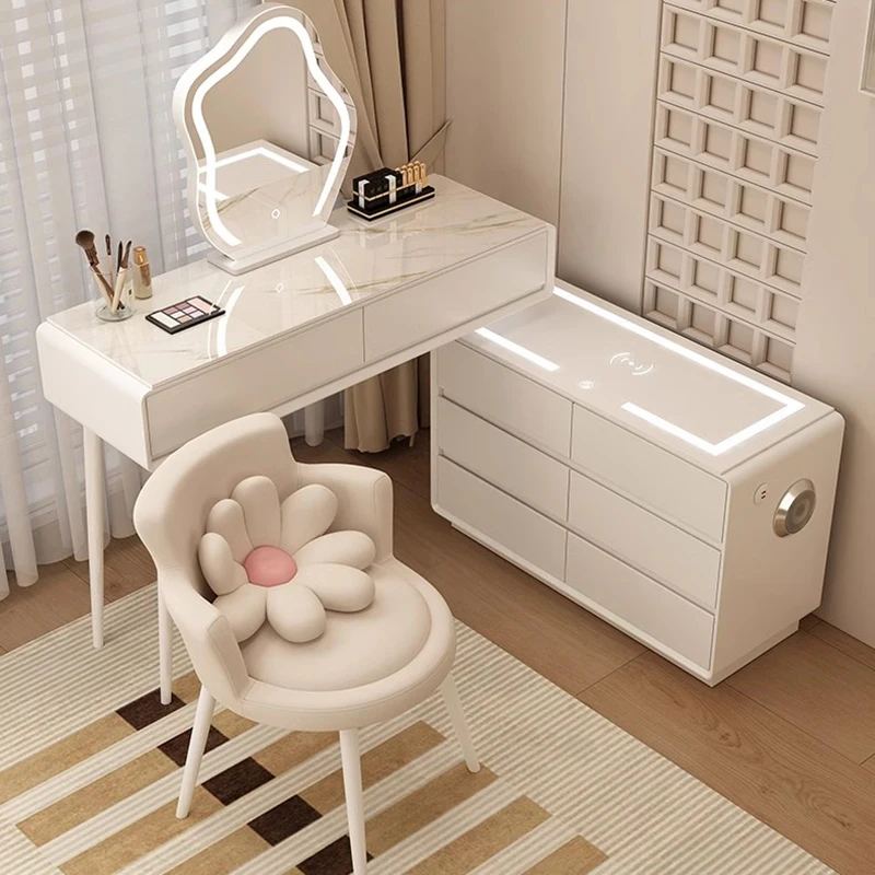 

Nordic Simplicity Vanity Table Set Design Bedroom Modern Vanity Table Storage Home Drawers Meuble Coiffeuse Luxury Furniture