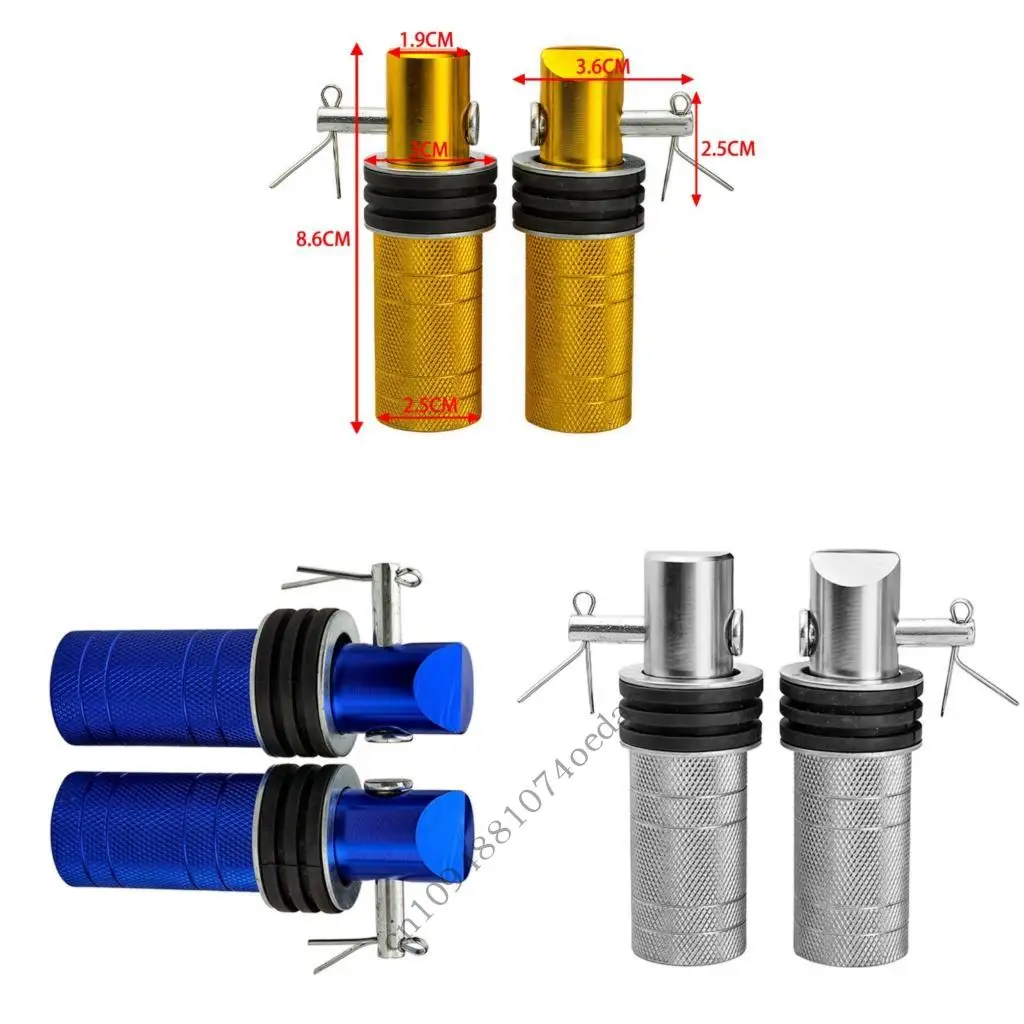 Motorcycle Foot Pedal Enhanced Traction Strong Metal Quick Mounts for Riding