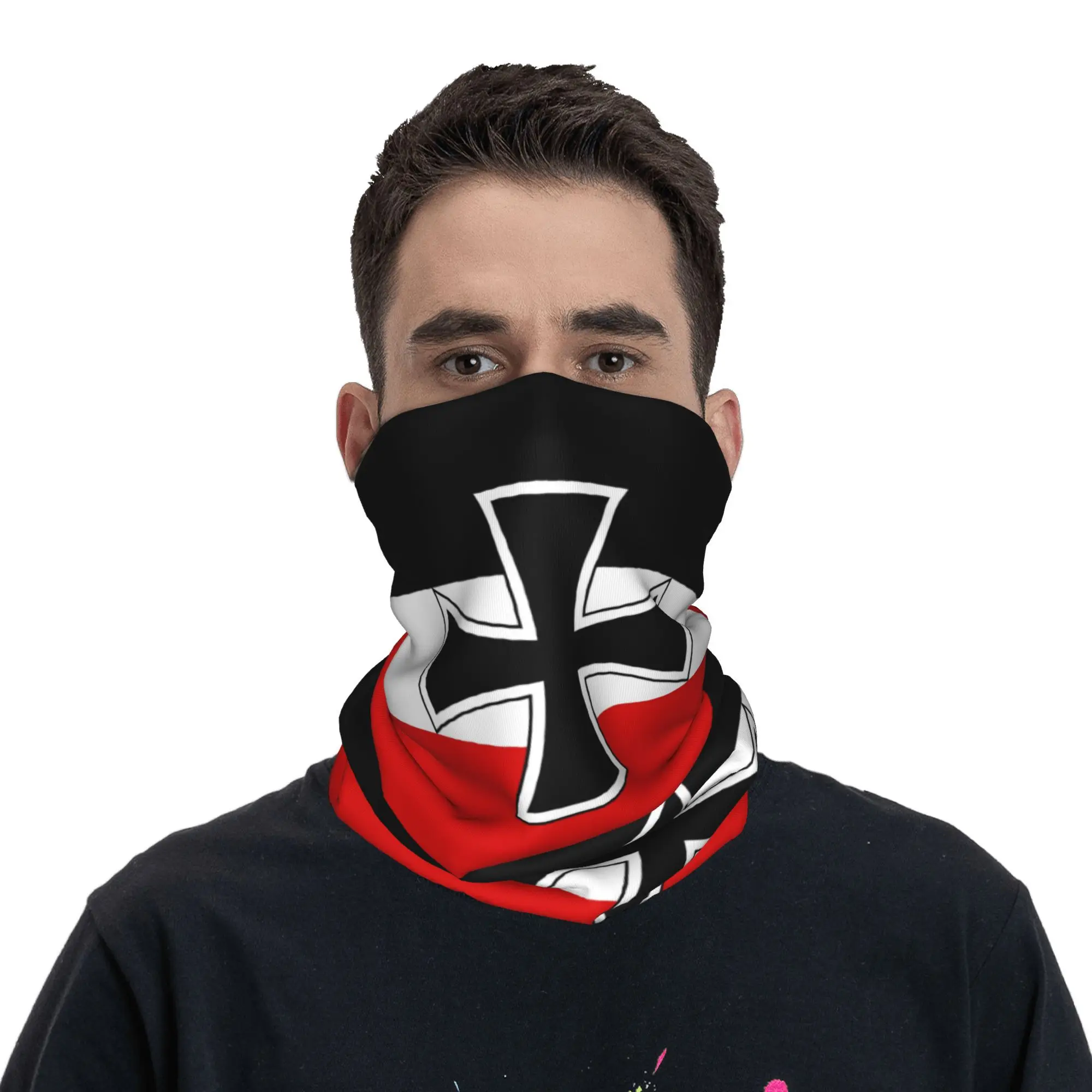 علم مخصص للإمبراطورية الألمانية باندانا الشتاء الرقبة أدفأ الرجال يندبروف التفاف الوجه وشاح العلم البحري الوطنية الجراب عقال