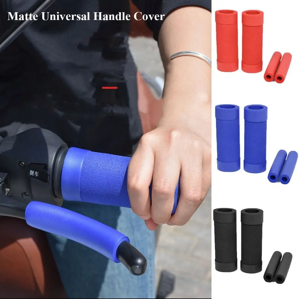 

Frosted Sponge Electric bike Handlebar Shock-absorbing Anti-slip Motorcycle Grips Universal Throttle Turning Handle