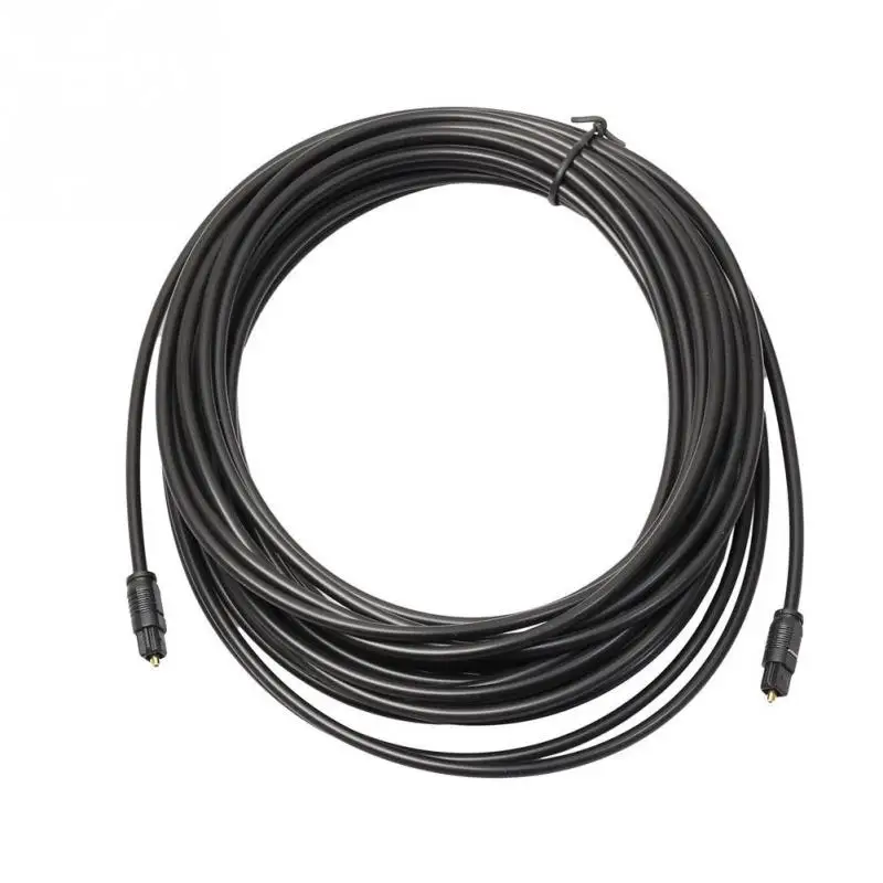 Digital Optical Audio Cable Toslink Gold Plated 1m 1.5m 2m 3/5m 10m 15m 20m SPDIF MD DVD Gold Plated Cable High Quality