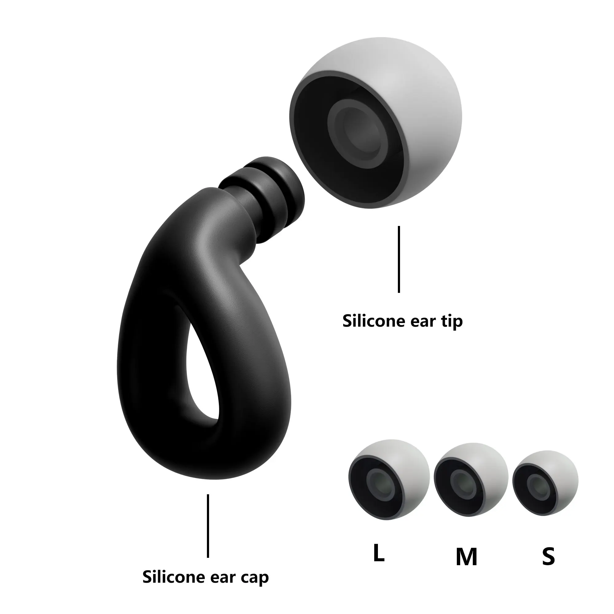 المقابس للنوم السباحة العمل سوبر لينة قابلة لإعادة الاستخدام حماية السمع للحد من الضوضاء سيليكون إلغاء الضوضاء سدادات الأذن هادئة E #4