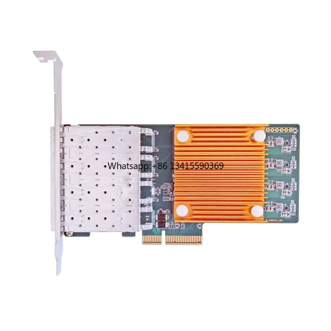 

Gigabit Ethernet Adapter Optical Network Card with GRT G350AM4 Chip Quad Ports SFP PCI-E X4