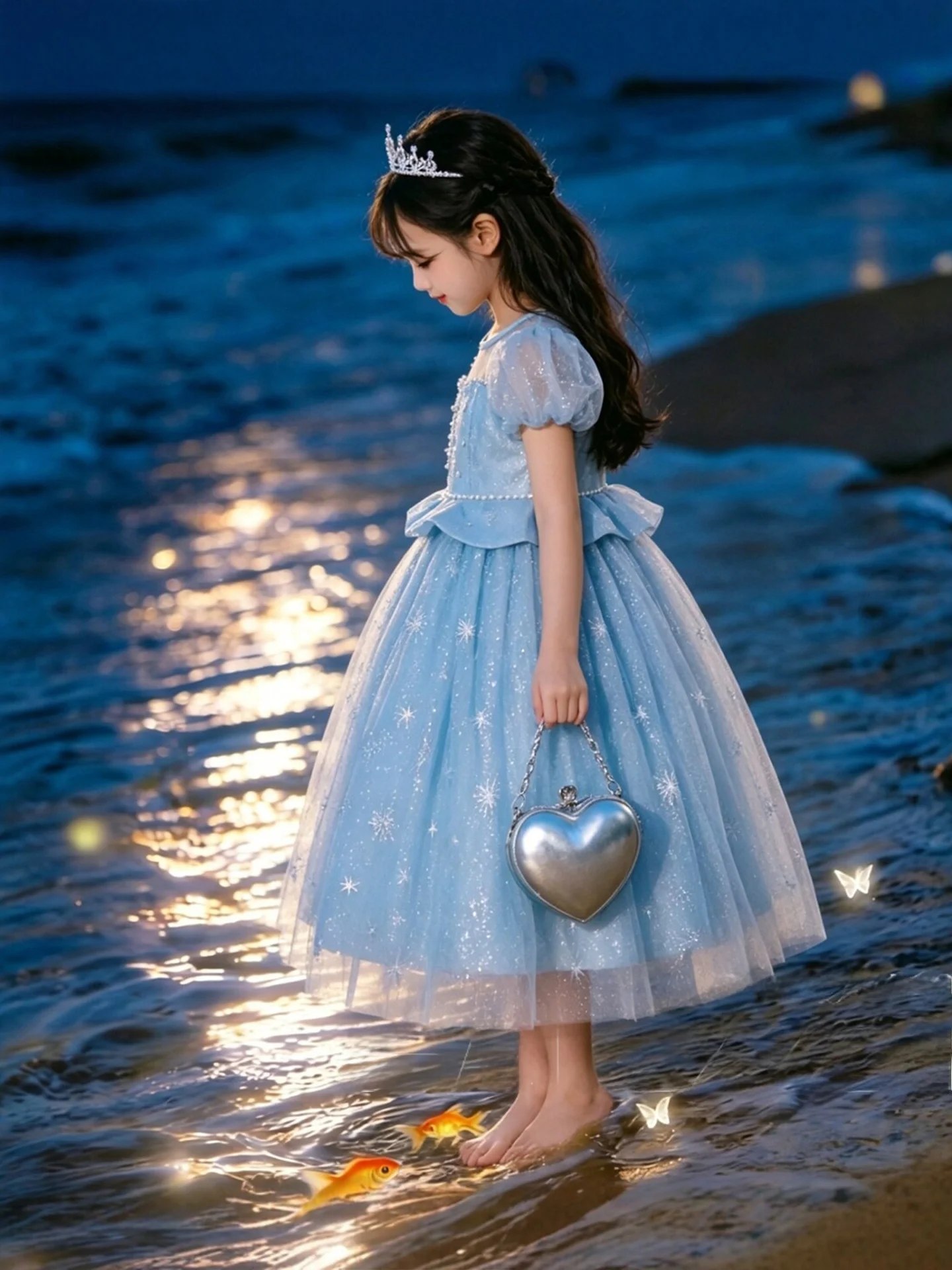 robe-courte-style-princesse-bleue-a-manches-bouffantes-pour-filles-version-coreenne-douce-taille-mi-haute-manches-courtes-ideale-pour-la-plage-en-Ete