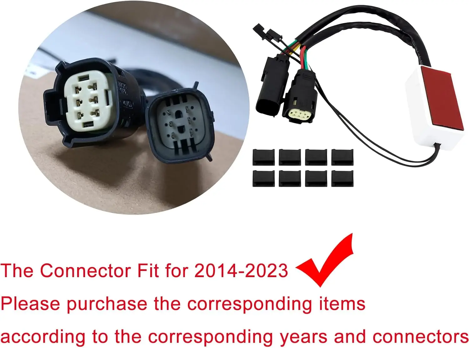 Światło LED do sakw bocznych, tylne, do Harley Touring 2014-2023, przydymione szkło