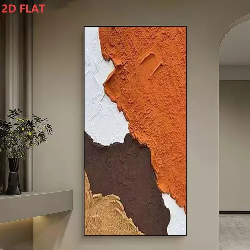Multiple sizes 1pc frameless Large size Canvas Painting,2D Flat, 2D Flat, Frameless Modern Art Canvas | Abstract Texture in Oran