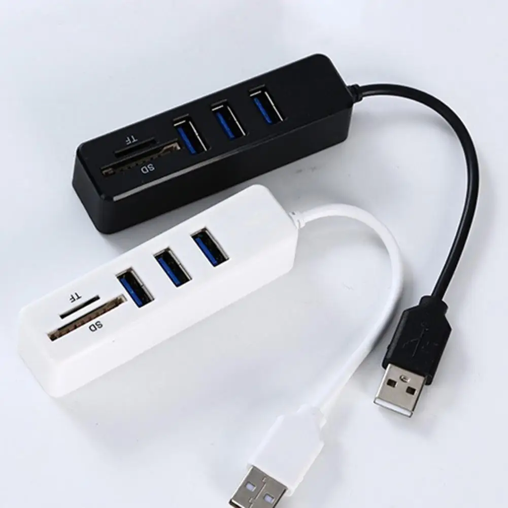 Usb Docking Station High Speed Data Transfer Usb2.0 Sd/tf Card Reader 5-in-1 Multi-port Adapter for Macbook Laptops for Computer