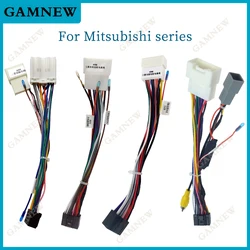 Car Stereo Radio 16PIN Adaptor Wiring Harness For Mitsubishi Lancer ASX Outlander Mirage Power Calbe Wire Head Unit Harness