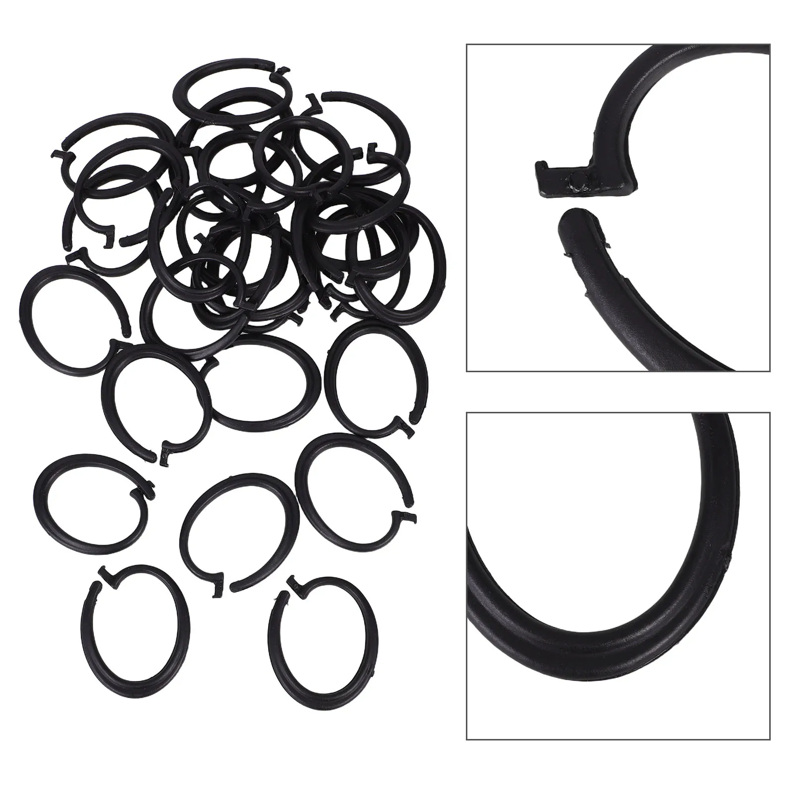 

30 Pcs Tent Sunshade Hook Curtain Hanging Clips Hooks Plastic for Curtains Gazebo Awning Camping Accessories