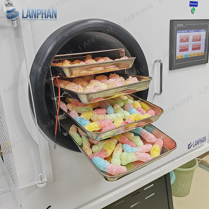 آلة تجفيف التجميد الصغيرة التجارية للطعام لبدء التشغيل