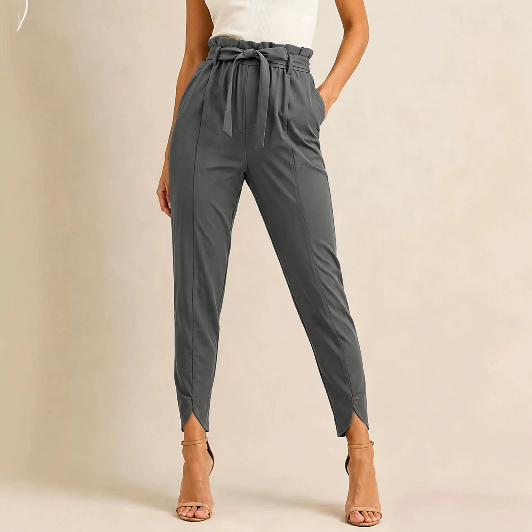 2026 New Fashion High-waisted Solid Color Multifunctional Random Women's Pants. Dress Elegant Y2k、 Outfits Beach Lace