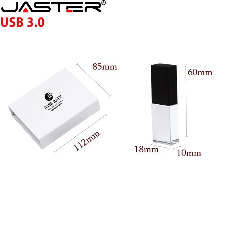 JASTER-unidad Flash USB 3,0, pendrive con logotipo personalizado, 3D grabado láser, 32GB, 64GB, regalo creativo, disco U