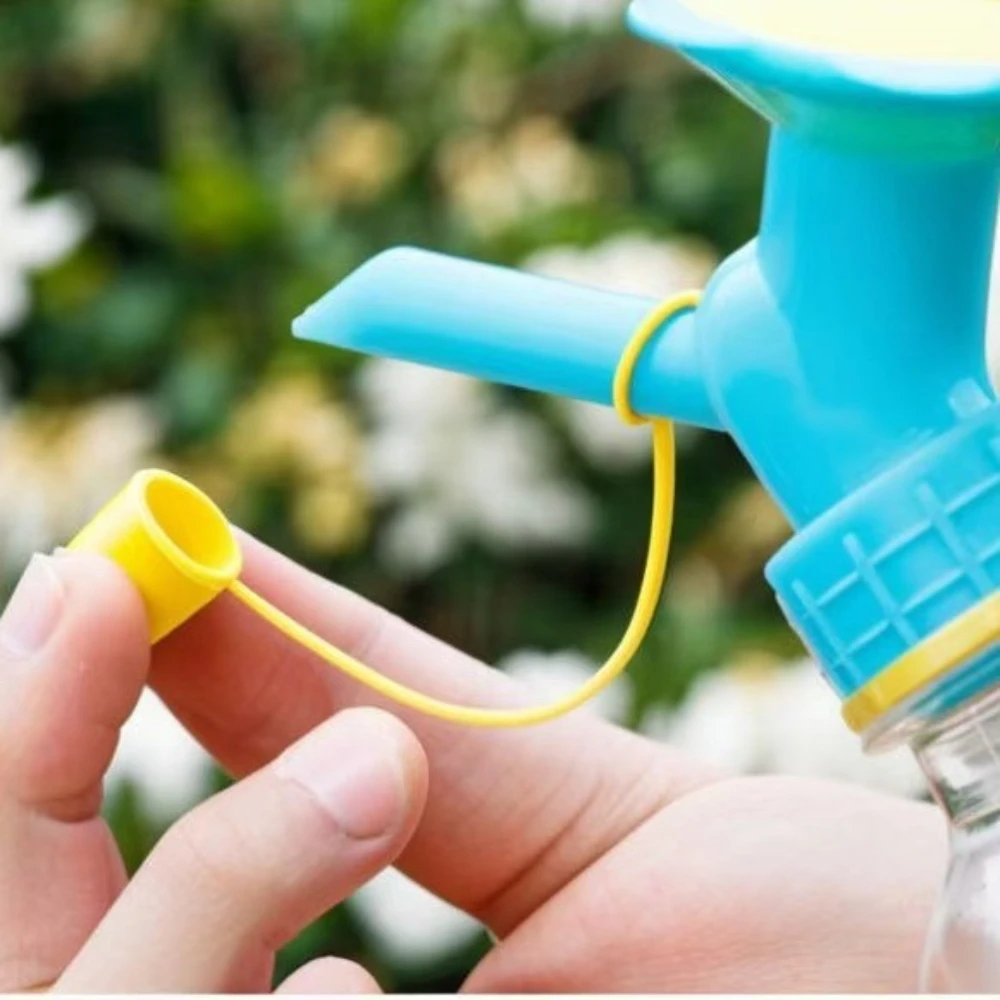 Watering bottle, sunflower double-headed showerhead, succulent irrigation tool, beverage bottle, automatic watering, flower wate
