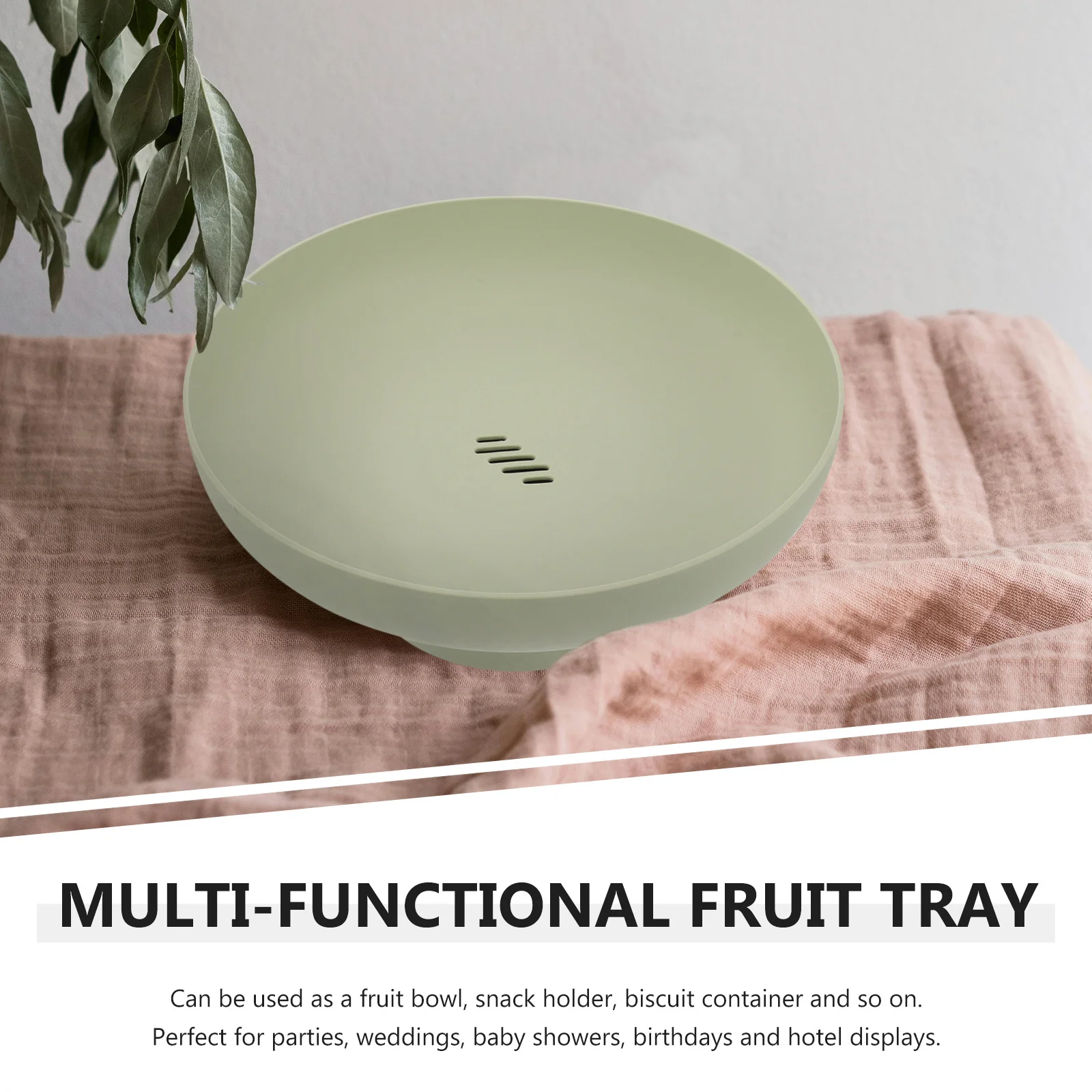 

Fruit Tray Multi-Functional Decorative High Base Fruit Bowl Snack Holder Wedding Party Dessert Serving Stand Kitchen Display