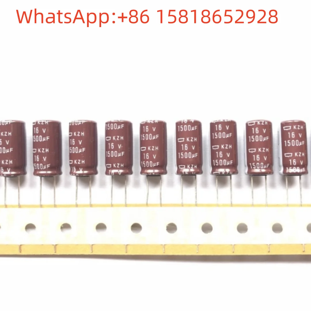 10pcs 16V1500UF 10X20 Black Diamond KZH Series High Frequency Low ESR 1500UF 16V Electrolytic Capacitors
