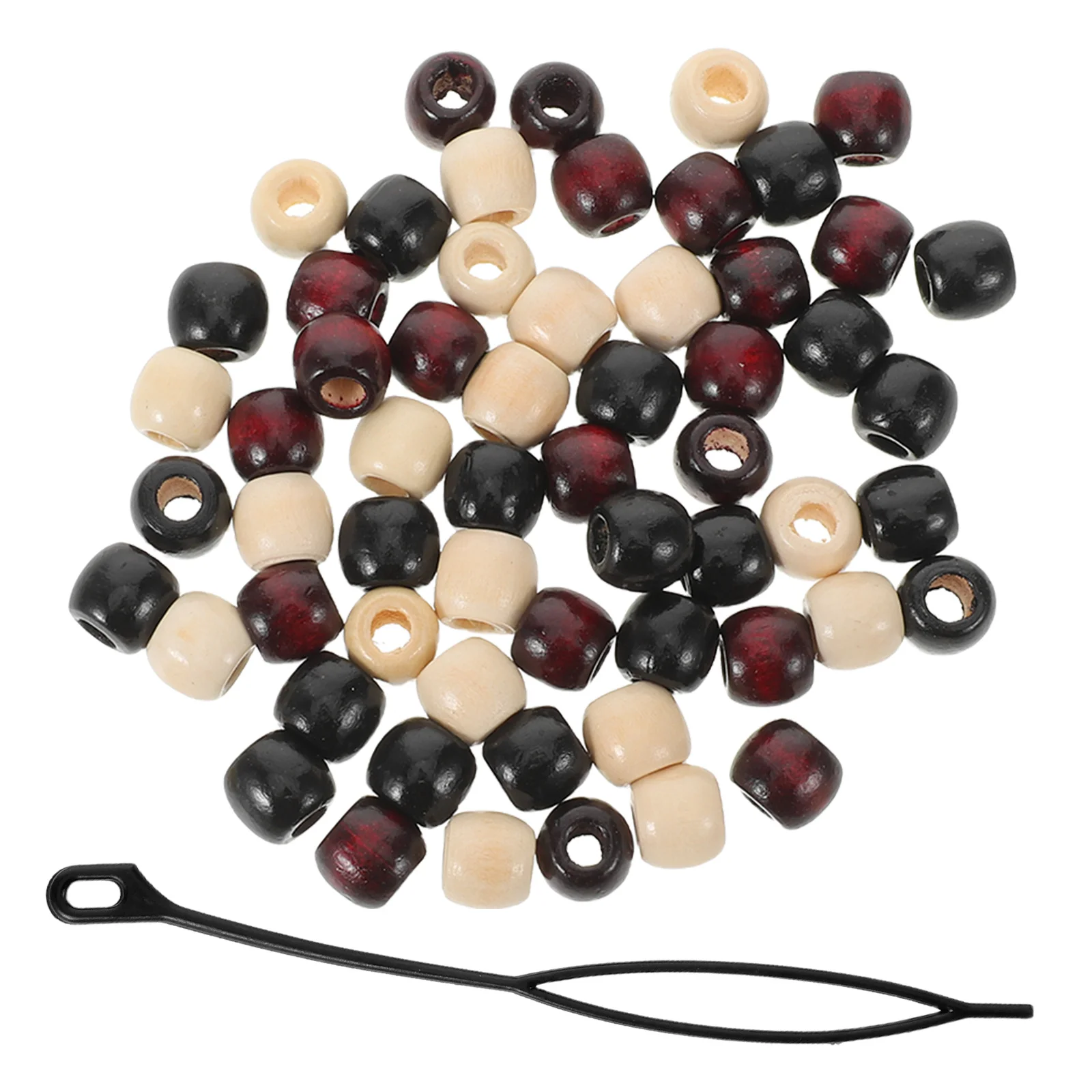 

60Pcs Dreadlock Braiding Accessories 8Mm Large Hole Beads for Hair Jewelry Braid DIY Craft Kit Women Fashion Hair Charms Spacer