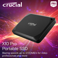 Crucial Portable SSD X10 Pro 1TB 2TB up to 2100MB/s Read speed Solid State Drive USB 3.2 Gen2 2x2 20Gb/s Hard Disk External SSD
