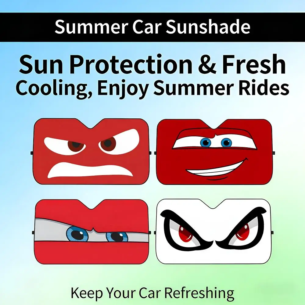 

Солнцезащитный козырек FFun BBig EEyes для автомобиля, выдвижной, для лобового стекла, защита от УФ-излучения