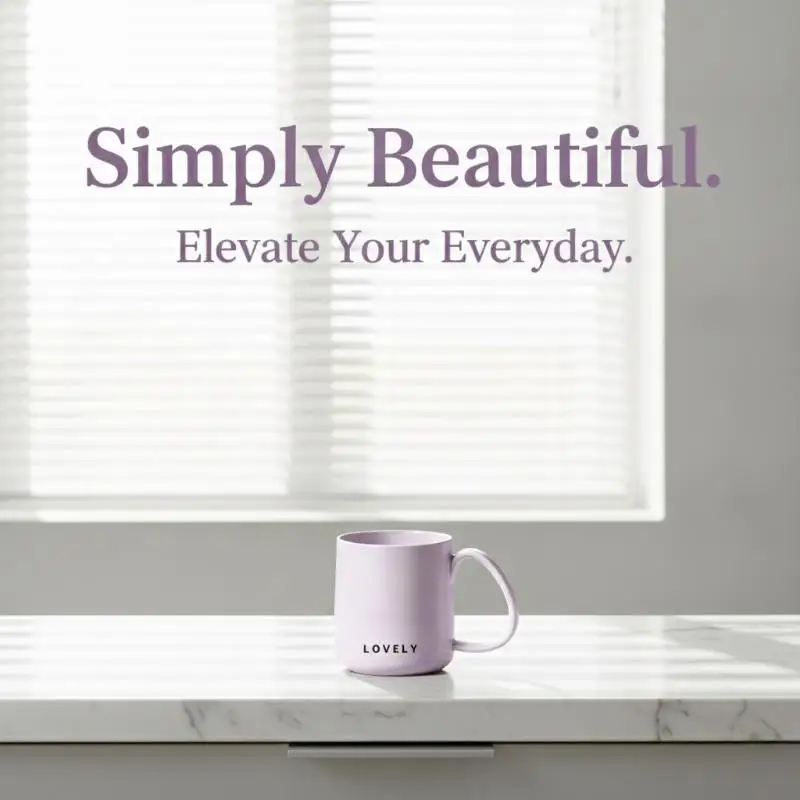 Minimalist Lovely Plastic Mouth Rinsing Cup Comfortable Smooth Handle Multiple Color Options For Home Bathroom Daily Oral Care