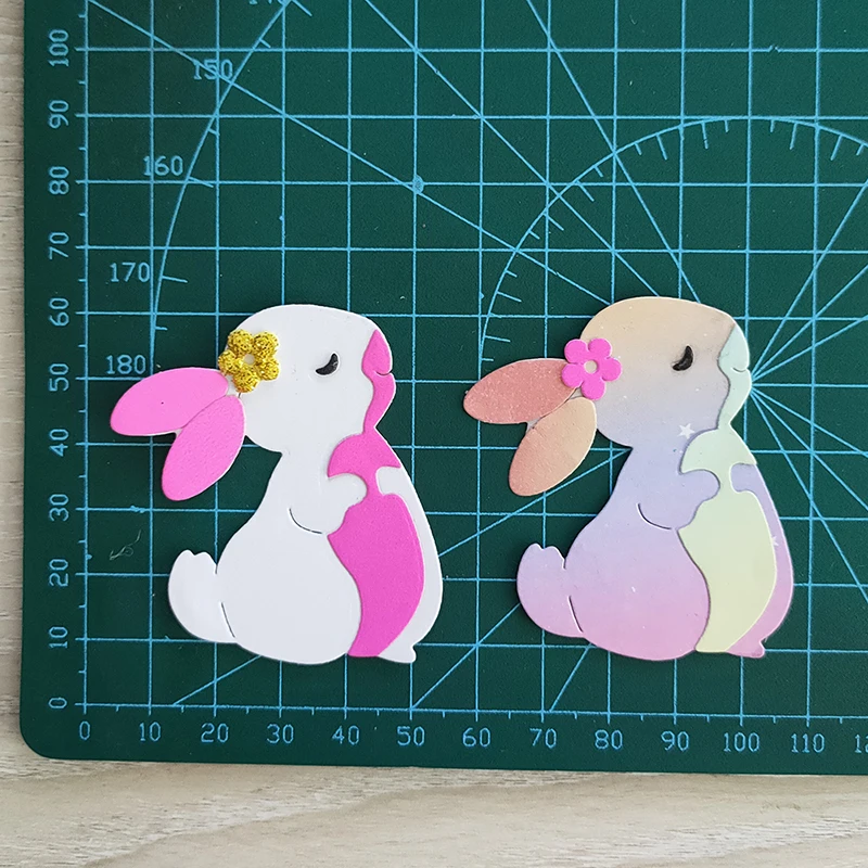 New Rabbit metal cutting die mould scrapbook decoration embossed photo album decoration card making DIY handicrafts