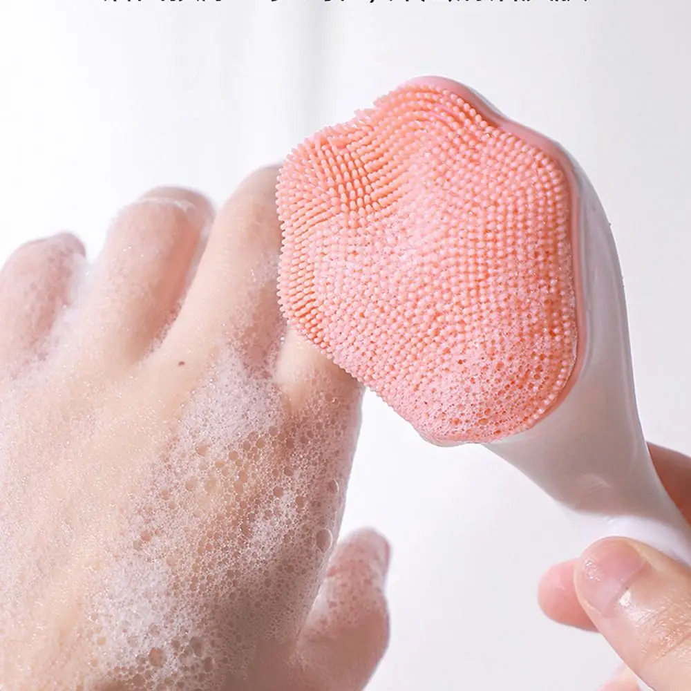 Silicone Silica Gel Facial Brush Soft Blackhead Remover Exfoliating Facial Brush Cat Paw Shape Skin Care