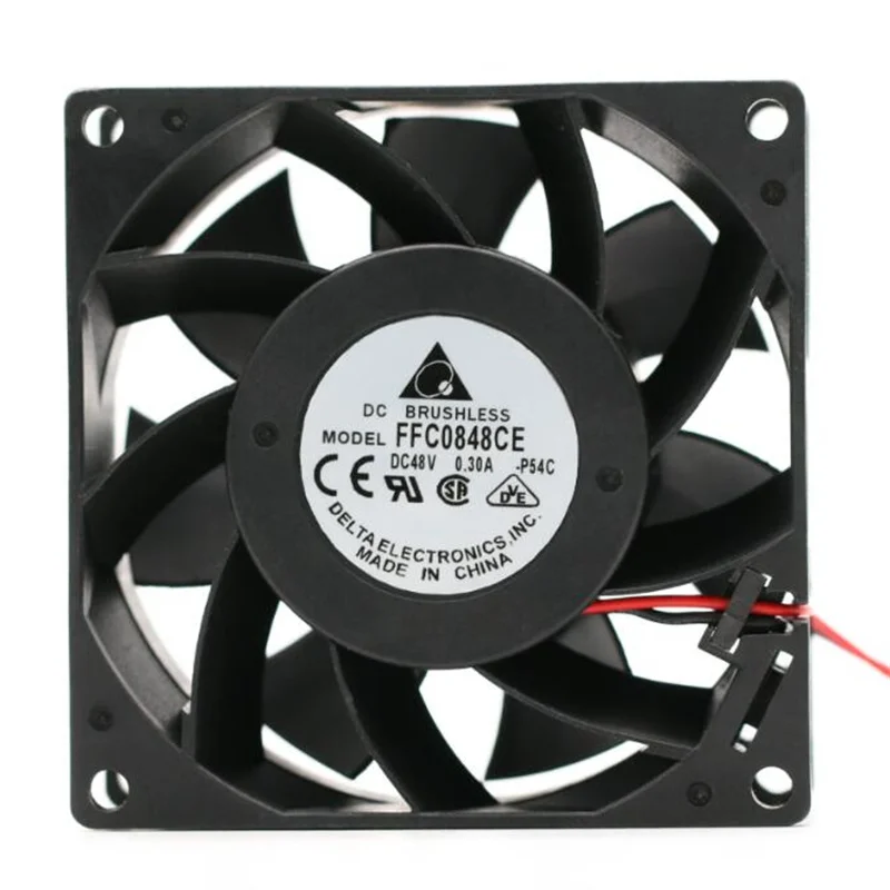 Wholesale: genuine Delta FFC0848CE 48V 0.30A 0.17A 8038 8CM two-wire power cooling fan