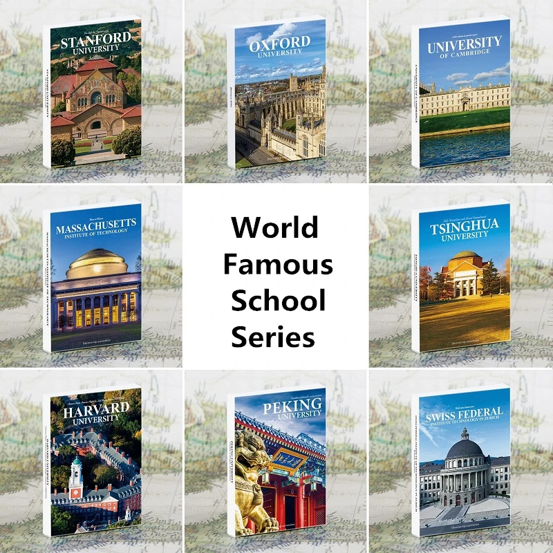 

30 Sheets/Set World Famous School Series Postcard Harvard Oxford Cambridge University Greeting Message Cards Office Supplies